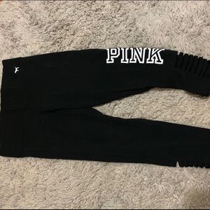 Pink Victoria’s Secret yoga capris